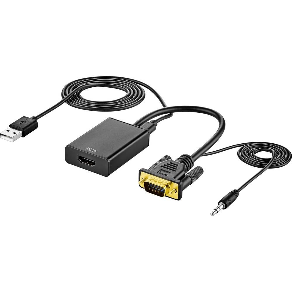 AV-адаптер VGA Klinke - HDMI 1920 x 1080 пикселей SpeaKa Professional SP-VKHD 3190₽