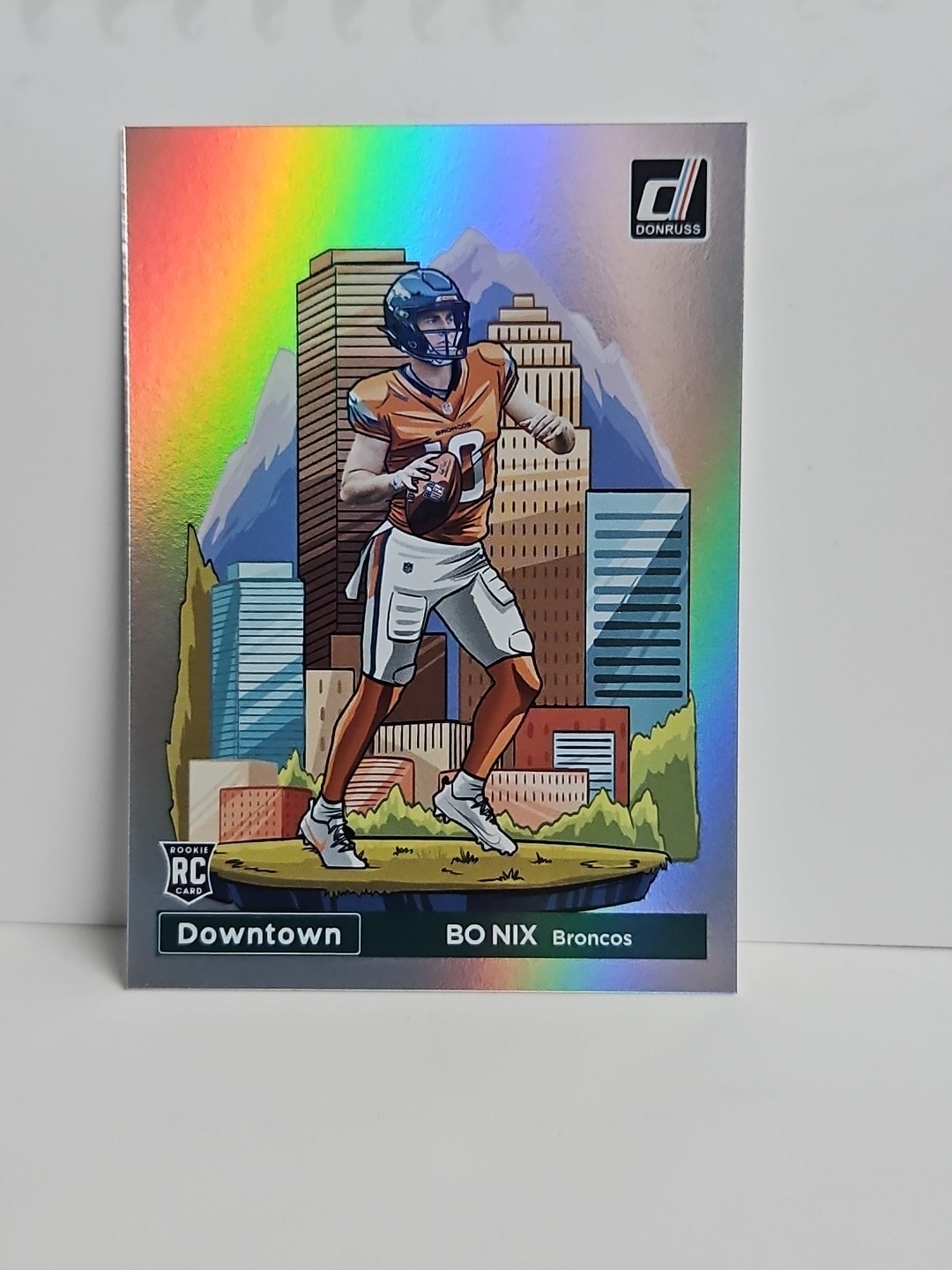 Bo Nix Panini Donruss Downtown! #19 Base