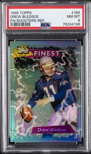 Drew Bledsoe [Refractor] #184 1995 Topps Finest Boosters card