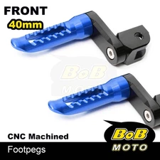 BOB 40mm Lower Rider Footpegs BLUE For Harley Davidson Softail DELUXE 18 19