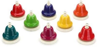 Rhythm Band Chroma-Notes 8-note C Major Diatonic Desk Bell Set