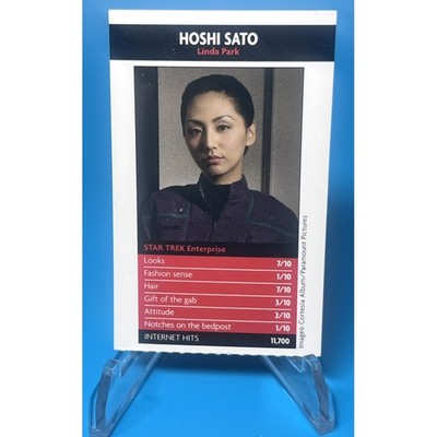 Rare STAR TREK Enterprise SFX UK Magazine Battle Of The Sexiest Card Linda Park