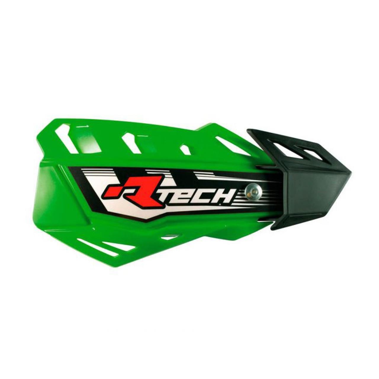 Rtech Handguards FLX With Mounting Kit (KX Green) Motocross Off-Road