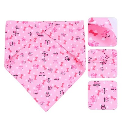 2pcs Liebhaber Day Hunde Bandanas Haustier Speichel Handtuch Halshalle Schals