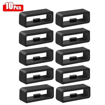 Silicone Watch Band Loop Ring Keeper Replacement Strap Holder 20mm 22mm