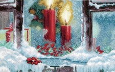 Cross, Bead "The Warmth Of Christmas". Embroidery Kit Unprinted anvas Charivna
