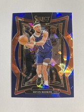 Devin Booker 2024-25 Panini Select Concourse Blue Cracked Ice Prizm #16 Suns