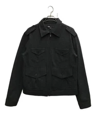 Y-3 Wool double zip swing top Size: L Gray Men