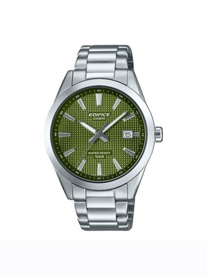 Casio Edifice EFV-160D-3 Green Dial Stainless Steel Men's Watch 100M Original