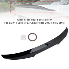 Gloss Black Rear Boot Spoiler For BMW 4 Series F33 Convertible 2013+ PMS Style T
