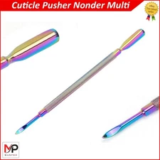 Cuticle Pusher Manicure Pedicure Remover Nail Cleaner Stainless Steel Tool Set