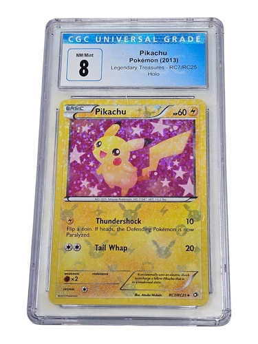 Pikachu RC7/RC25 Legendary Treasures Holo CGC 8 NM/Mint 8017