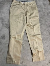 Dockers Classic Fit Khaki Solid Men FLAT FRONT Dress Pants 36x36