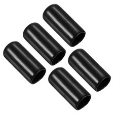 5Pcs Pool Tip Cover 13mm, Pool Cue Stick Tip Protector for Billiard Clubs Black