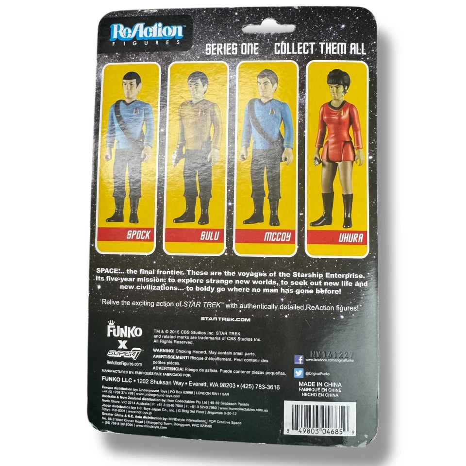 Figura de acción Funko Super 7 ReAction Star Trek 2015 SULU 3 3/4" pulgadas Foto 2 de 2