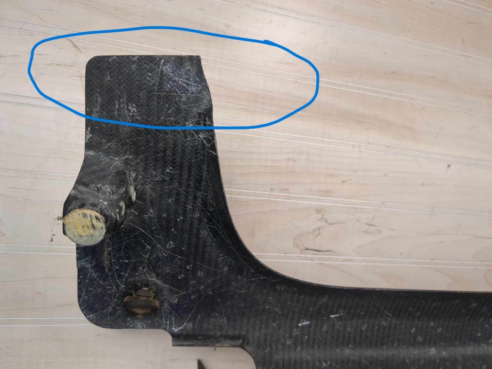 2017-2023 Audi R8 Plus OEM Carbon Fiber Engine Trim Panel 4S8863129A CRACKED