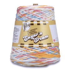 Lily Sugar'n Cream Cotton Cone Yarn 14oz   Kitchen Breeze Ombre, 1 Cone