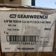 Gearwrench Torque Tester 3/8'' Drive Bench Top 3-30 Ft/lb (4.1-40.7Nm)
