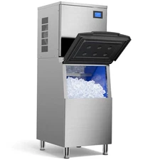 Commercial Ice Maker Machine 680lbs/24h Large Capacity 560lbs, 234pcs Ice Cubes