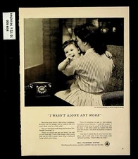 1955 Bell Telephone System Baby Family Long Distance Call Vintage Print Ads 9456