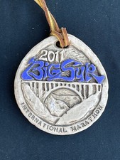 2011 Big Sur International Marathon Finishers Ceramic Medal