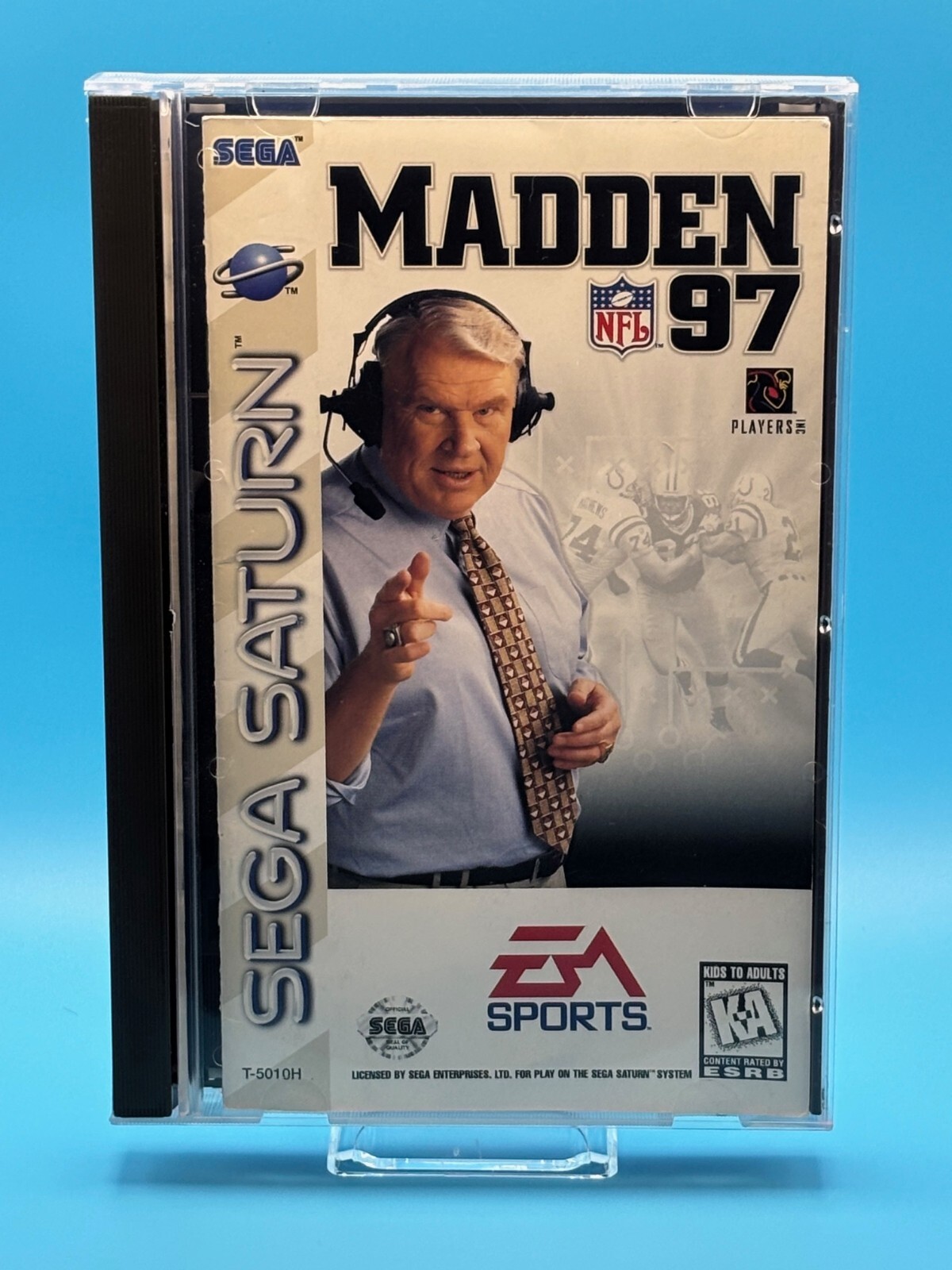 Madden NFL 97 with Manual and NEW case/foam (Sega Saturn, 1996) Tested