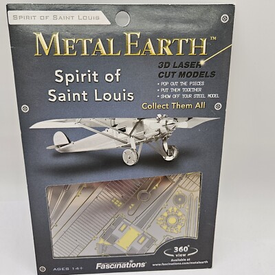 Spirit of Saint Louis Plane MMS043 Metal Earth 3D Model Kit NEW
