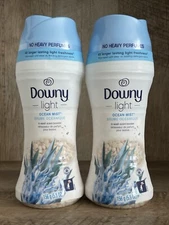 2 Pack Downy Light Ocean Mist In Wash Scent Booster 5.5oz Lasting Freshness