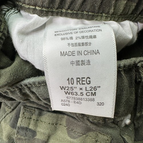 Levi's Boys 10 Reg Green Camo Youth Joggers Camouflage Elastic Cuff Pants 25x26 - Picture 5 of 13