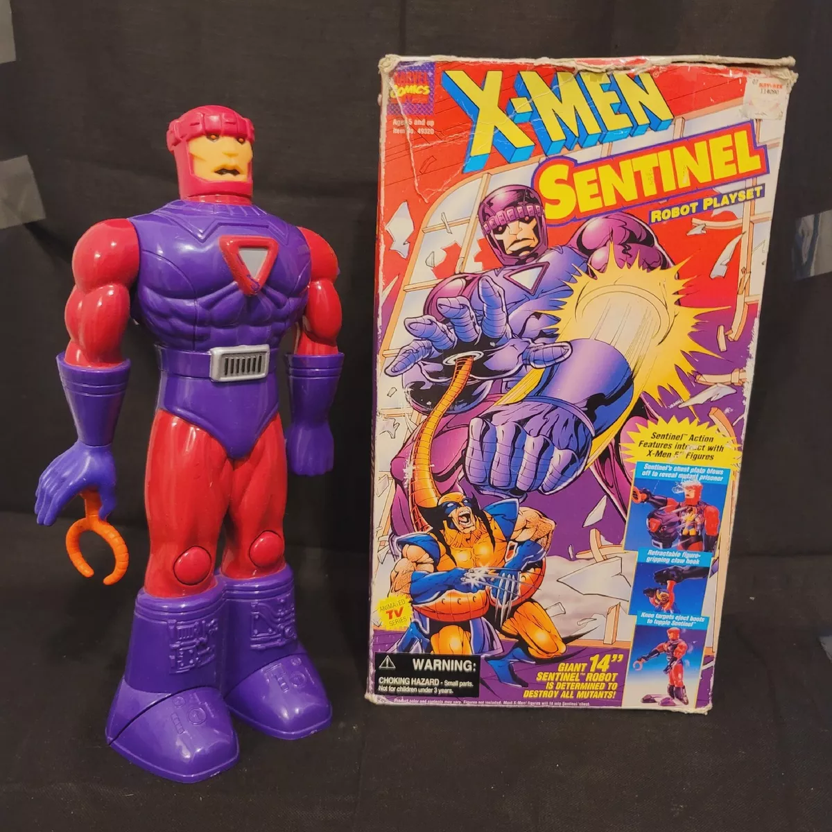 ToyBiz 49320 X Men Sentinel Robot Playset Red 14