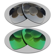 Silver Green Anti-Scratch Lenses Replacement For-RB3025-62mm Polarized