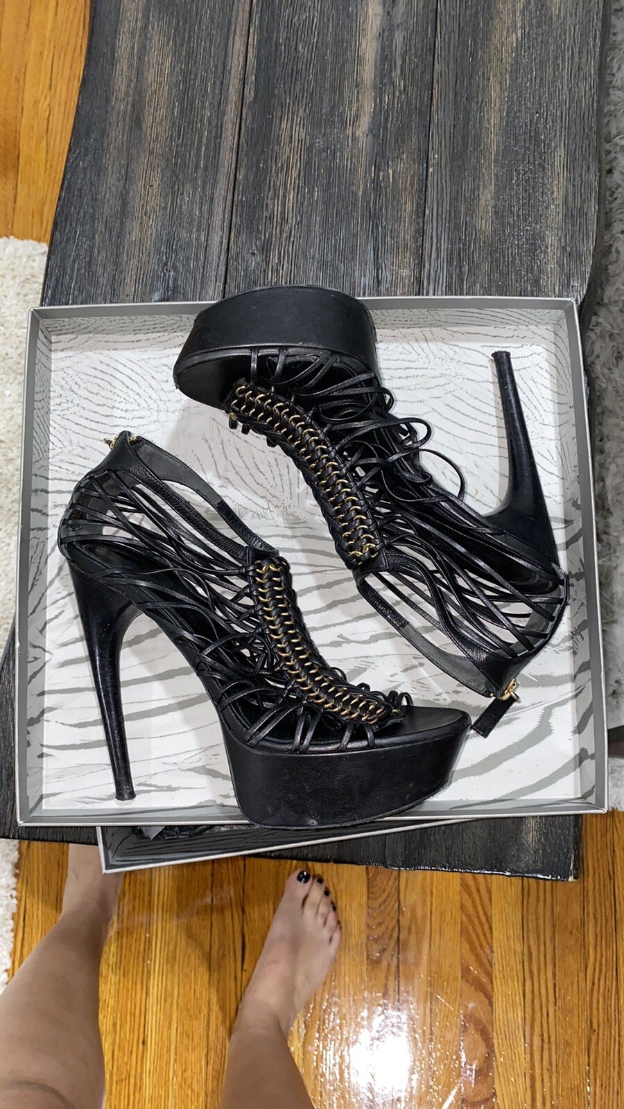 Authentic Alexander McQueen platform sandals - image 2