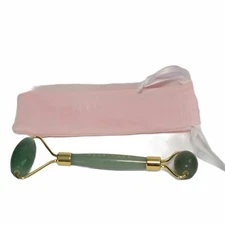 Herbivore Jade De-Puffing Face Roller Green Full Size New in Pouch Facial Roller