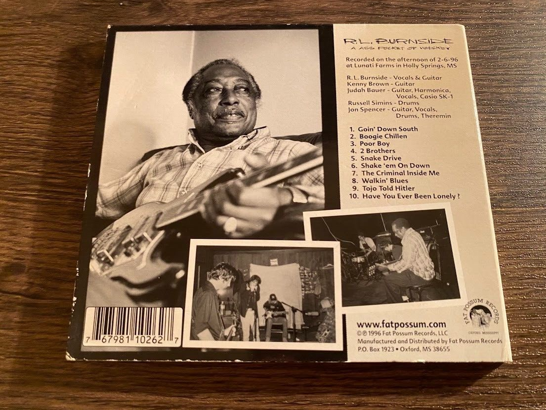 R.L. BURNSIDE Ass Pocket of Whiskey digipak CD Jon Spencer Blues
