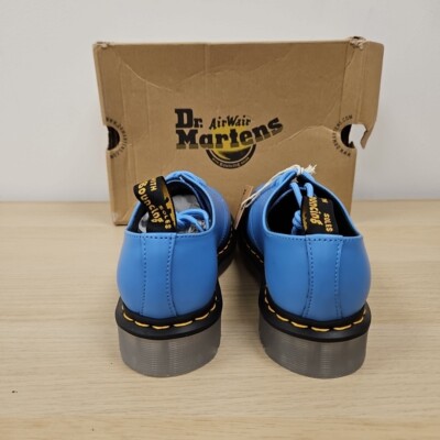 Dr Martens 1461 Iced Mid Blue Smooth Leather Oxford Shoes Uk 4 Eu