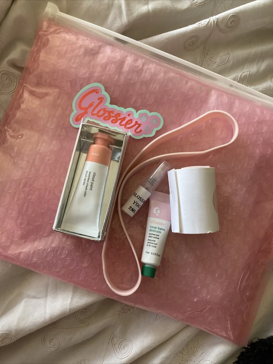 GLOSSIER bundle cloth bag balm dotcom sticker cloud paint beam