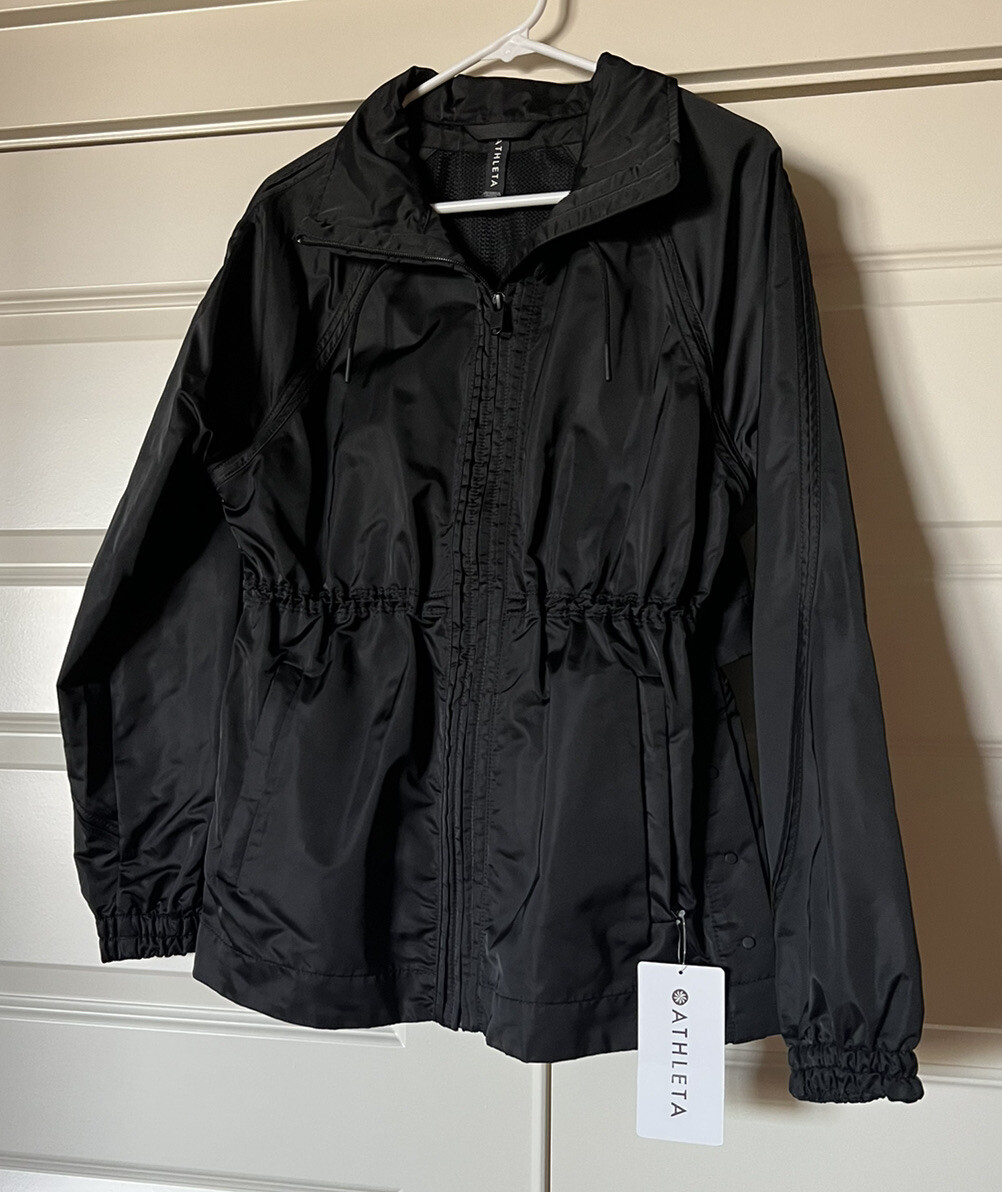 ATHLETA Escape Jacket S Small Black Coat NWT NEW Windbreaker eBay