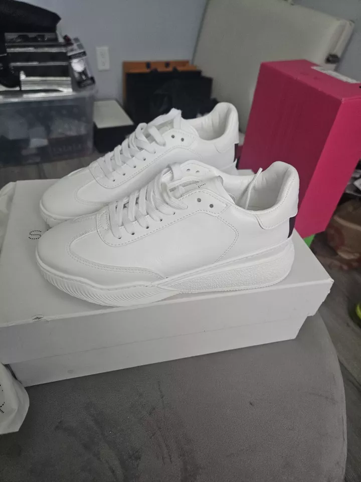 Zapatillas deportivas Stella McCartney Loop auténticas blancas de imitación de cuero 39 EE. UU. 9 Foto 3 de 4