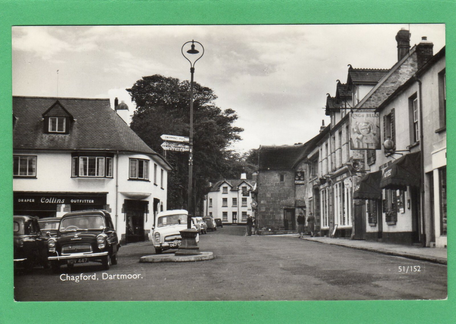Chagford Ring O Bells Pub Motor Car RP pc unused Overland AC357 eBay