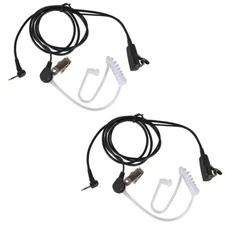 2PCS FBI Earpiece Headset Mic for Motorola Talkabout Two Way Radio Walkie Talkie