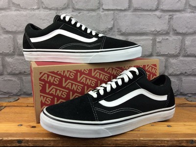 vans old skool canvas black white