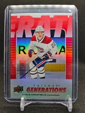 2023-24 UD Trilogy Cole Caufield Generations Red Parallel #059/799 Canadiens