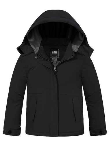 ZSHOW Girls' Waterproof Ski Jacket Warm Winter Coat Thicken Quilted Snow Coat - Picture 13 of 54