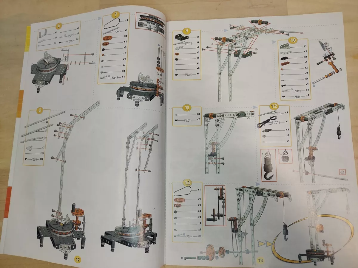 Special Edition Instructions For Erector Set Crane eBay