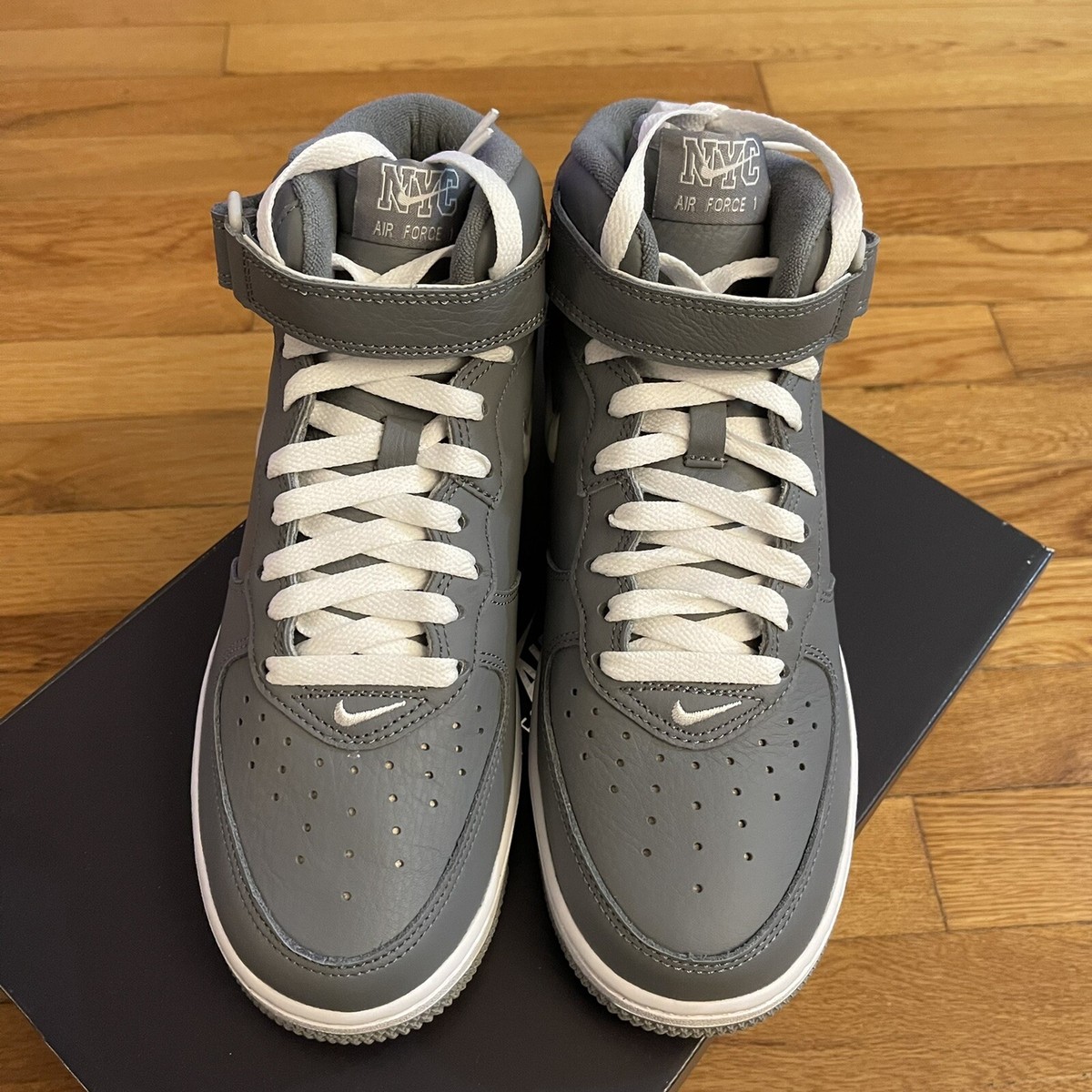 🔥Nike Air Force 1 Mid QS Jewel NYC Cool Grey/White DH5622 001