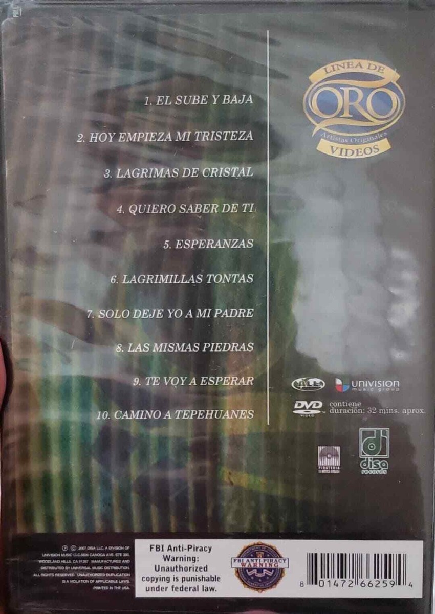 Grupo Montez De Durango - Linea De Oro En DVD (DVD, 2007) for sale