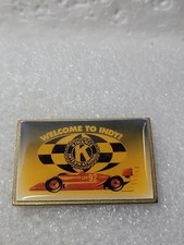 Kiwanis International Indy Racing Enamel Lapel Pin Vintage 1992 Rubber Back