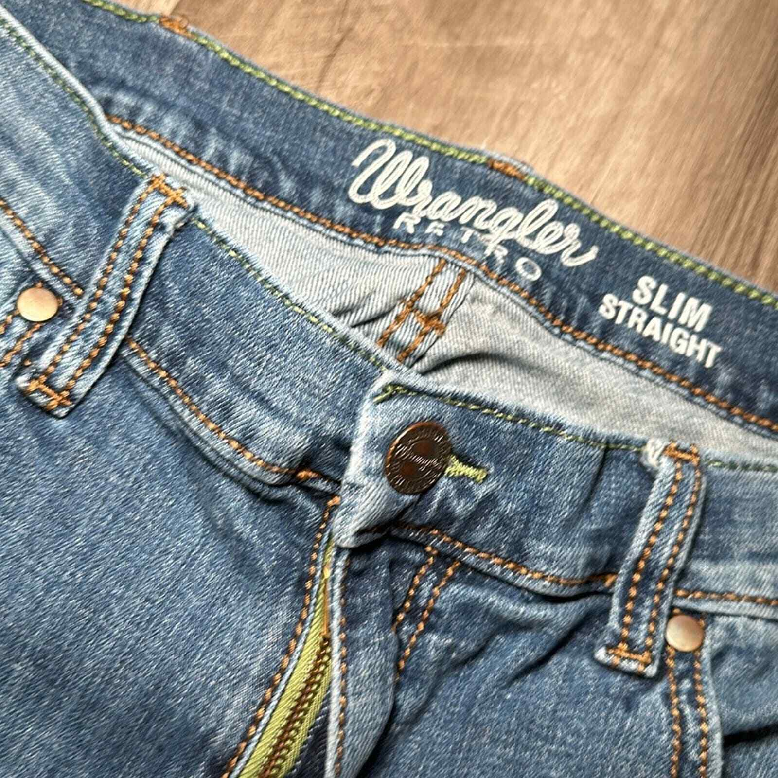 Wrangler Retro Slim Straight Jeans - 36x30 - image 7