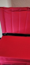 Red Padded Stadium/Bleacher Seat with Backrest Storage Carry Handle Portable