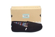 MEN'S TOMS CANVAS SLIP ON EASY ON AND OFF CASUAL SHOE BLACK/BLACK
